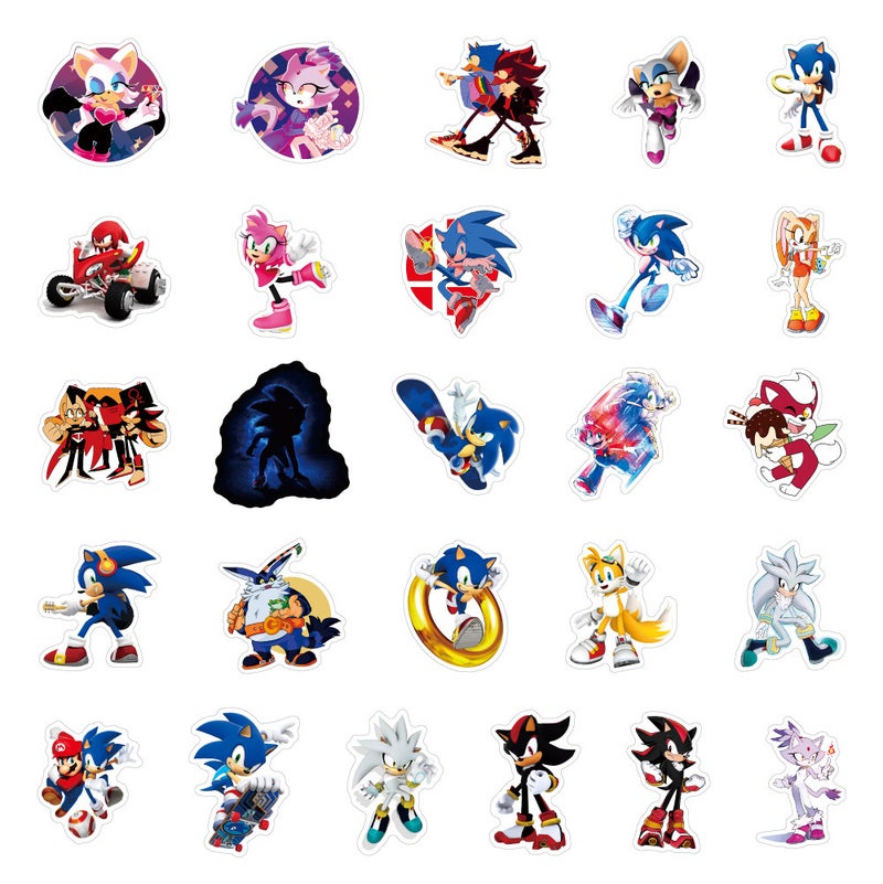 50-100 Pcs Sonic Graffiti Stickers Waterproof - Image 4