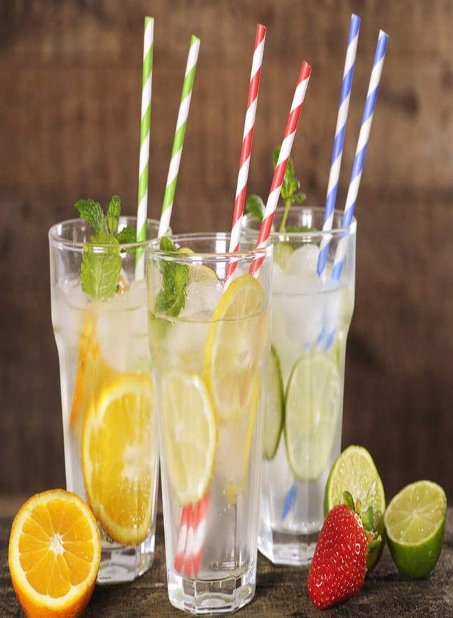 Amit Marketing Paper Straws I Biodegradable, Disposable, & Eco-Friendly I Pipe for Juices, Shakes, Smoothies, Party Supplies Decorations I 7.75Inch Long, Random Color I 10 mm - 150 Pcs - Image 3