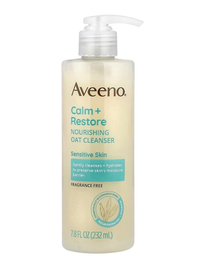Calm + Restore Nourishing Oat Cleanser Sensitive Skin Fragrance Free 7.8 fl oz (232 ml)