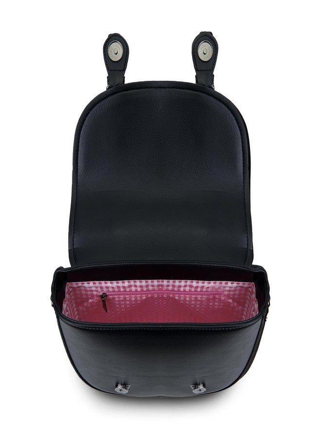 آيلاندر حقيبة Islander المتوسطة من قماش Cobble - حقيبة نسائية متوسطة الحجم من قماش HARRIS TWEED (أسود بنقشة متعرجة) - Image 5