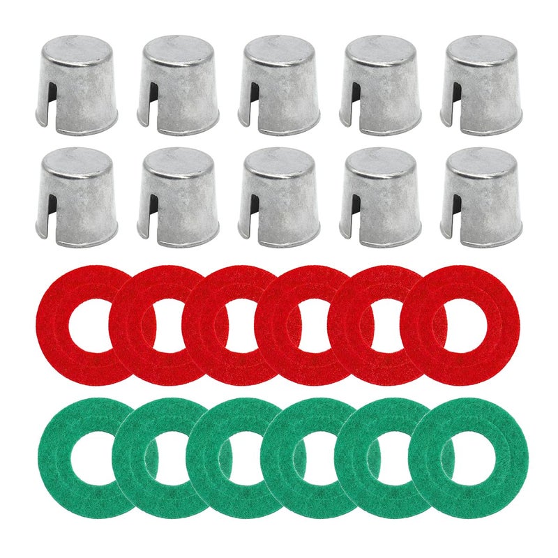 Besulen 10Pcs Car Battery Post Terminal Shims  Auto Lead Terminal Shim Caps With 12 Piece Washers For Top Post Battery Post Ends Repair  Universal For Vehicles  Suv  Truck  Rv  Boat - Image 1