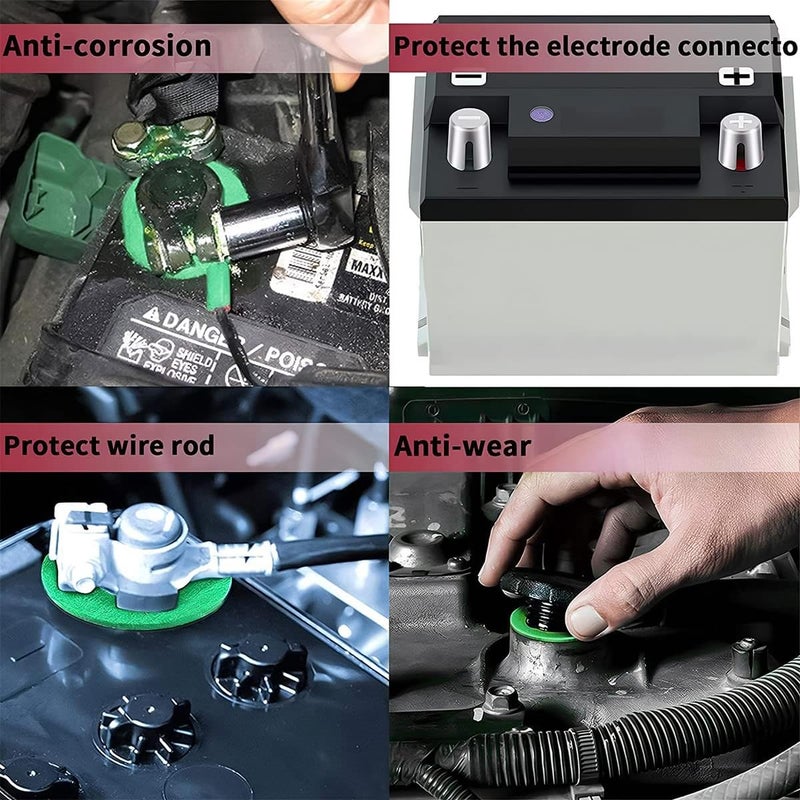Besulen 10Pcs Car Battery Post Terminal Shims  Auto Lead Terminal Shim Caps With 12 Piece Washers For Top Post Battery Post Ends Repair  Universal For Vehicles  Suv  Truck  Rv  Boat - Image 3
