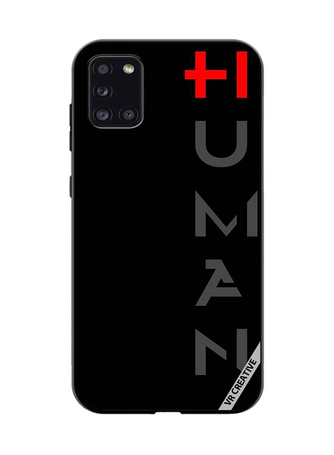 VR CREATIVE غطاء حماية لهاتف سامسونج جالاكسي A31 بتصميم أسود متعدد الألوان - Image 1