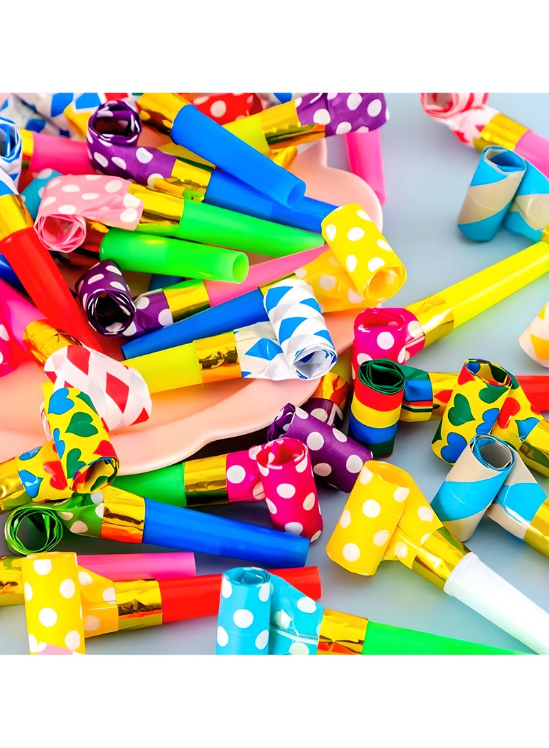 LIXADA 30pcs Noise Maker Whistle Cheerleading Team Birthday Party Long Nose Whistle Holiday Gift Props Make Your Birthday Party Interesting and Unforgettable, Gift for Kids Age 3+ (Random Color) - Image 4