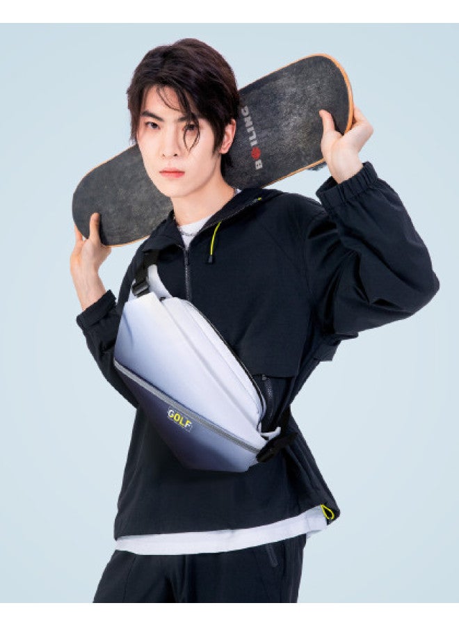 جولف حقيبة صدرية رجالية متقاطعة حقيبة خصر متدرجة الألوان حافظة هاتف رياضية مقاومة للماء حقيبة ظهر للركوب - Image 1