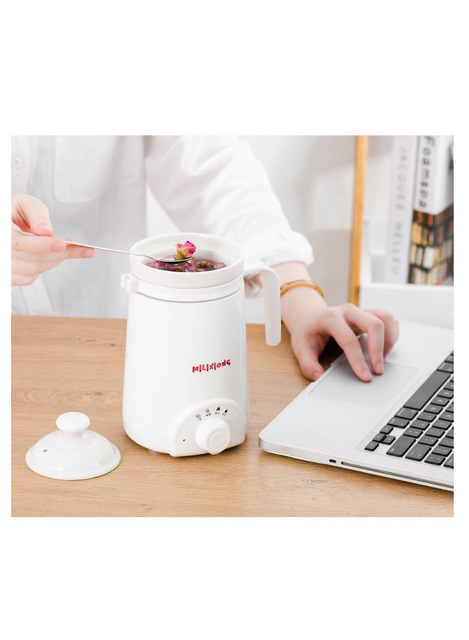 Multifunctional Health Ceramic Pot Electric Stew Cup Porridge Kettle Boiler Cooker  - Image 4