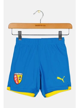 PUMA Kids Boy Brand Logo Football Shorts, Blue  - Image 1