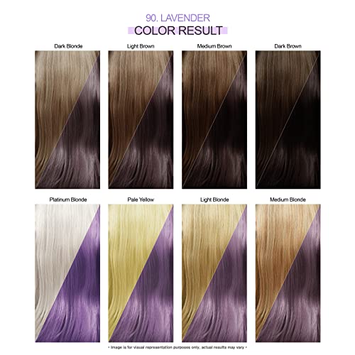 Adore Semi Permanent Hair Color - Vegan and Cruelty-Free Purple Hair Dye - 4 Fl Oz - 090 Lavender (Pack of 1) - Image 3