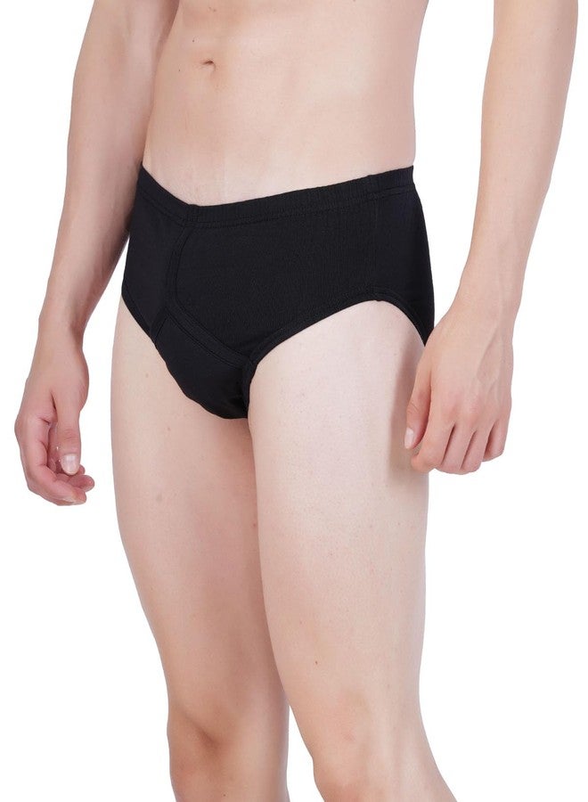 Wemyc Adult Male Incontinence Underwear-Brief Style-Bladder Control Briefs Washable And Reusable Urinary Brief For Men Cotton With Front Absorption Area(Xl) - Image 3