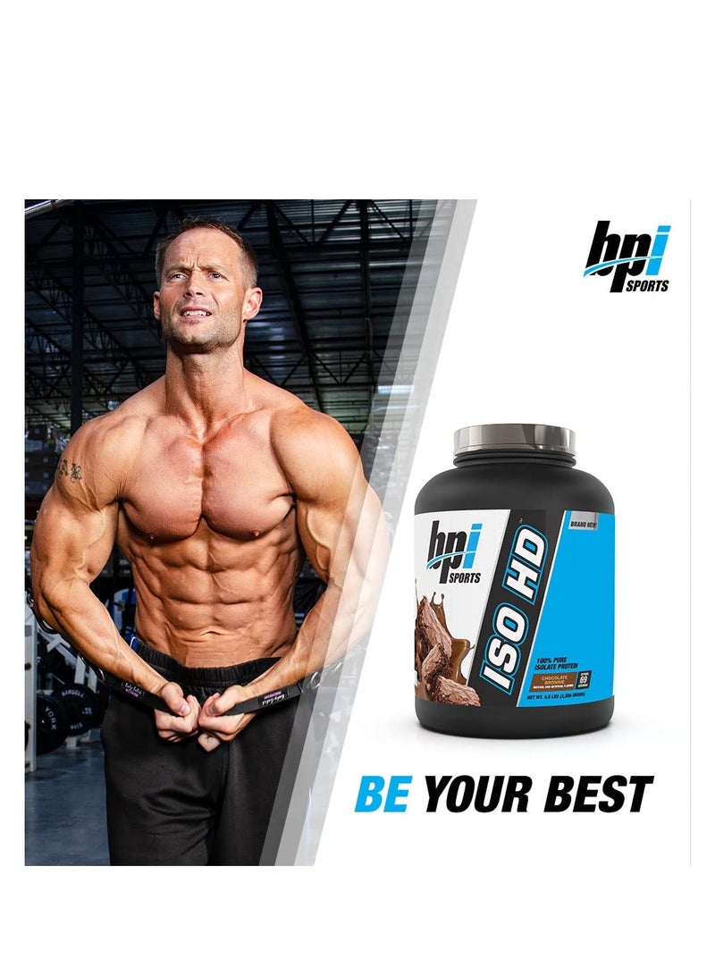 BPI SPORTS Iso HD 100% Pure Isolate Protein, Chocolate Brownie Flavor, 69 Serving - Image 2