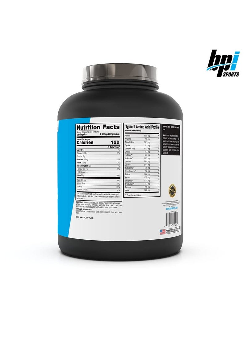 BPI SPORTS Iso HD 100% Pure Isolate Protein, Chocolate Brownie Flavor, 69 Serving - Image 4