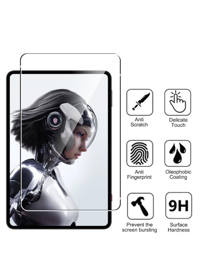 2 Pack Screen Protector for REDMAGIC Astra Gaming Tablet 9.06 inch, 9H Toughness Premium Shatterproof Scratch-Resistant Anti-Fingerprint No-Bubble HD Ultra Clear Tempered Glass - Image 2