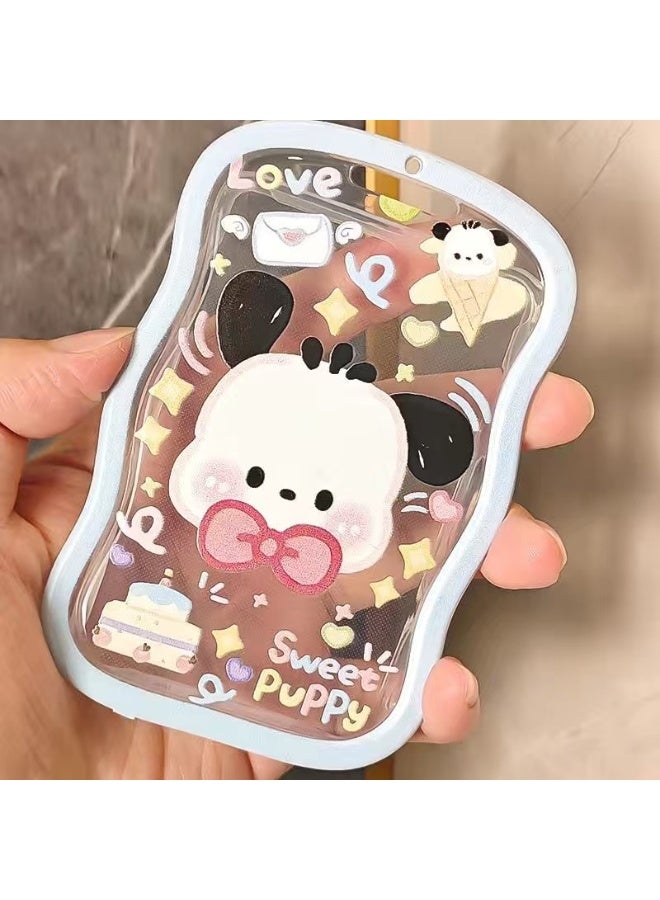 NIBEMINENT 1 - Piece Hello Kitty Kpop Photo Card Holder Pendant Key Chain ID Badge Holder ID Card Holder Photo Card Protector for School ID Office ID Access Card for Women Girls