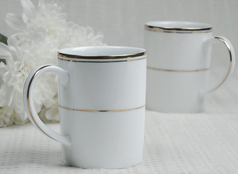 Dankotuwa, World-Class Tableware Set Of 2 Luxury Porcelain Coffee Mugs 250Ml With 24K Gold | Elegant And Durable Cups |Gift For Any Occasion (Rose Garden) - Image 5