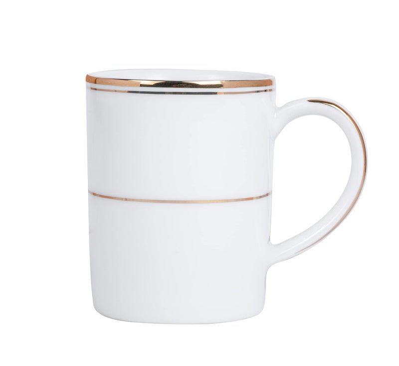 Dankotuwa, World-Class Tableware Set Of 2 Luxury Porcelain Coffee Mugs 250Ml With 24K Gold | Elegant And Durable Cups |Gift For Any Occasion (Rose Garden) - Image 2