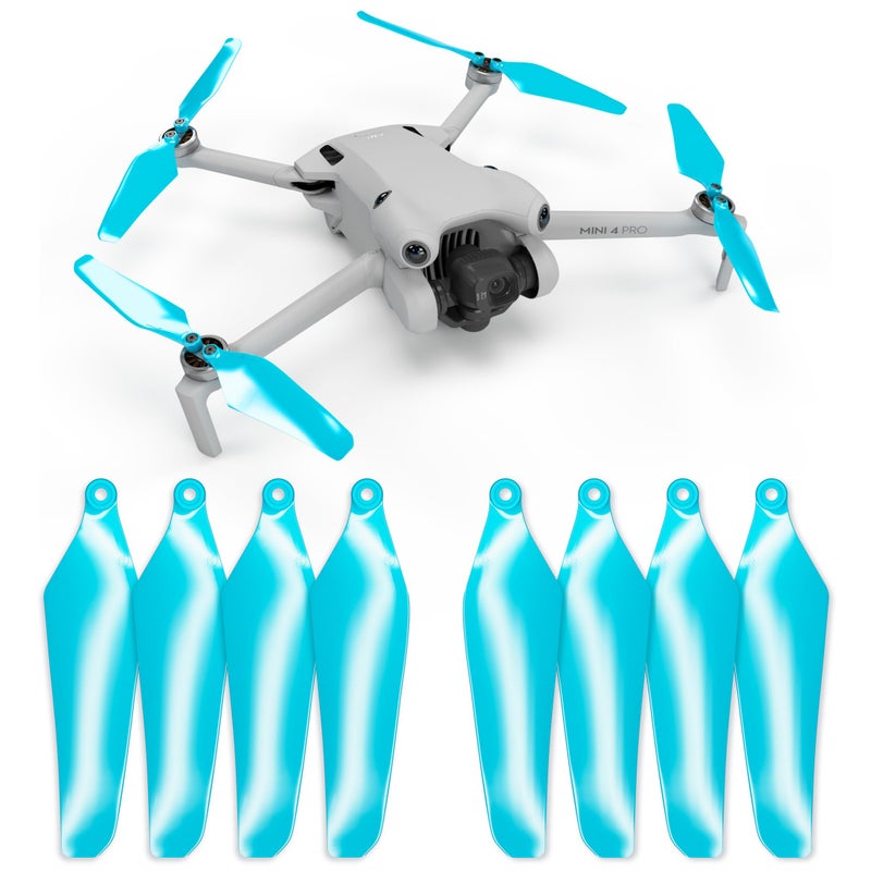 Generic Master Airscrew Super Stealth Propellers for DJI Mini 4 Pro & Mini 3 Pro - Blue, 4 propellers in Set  - Image 1