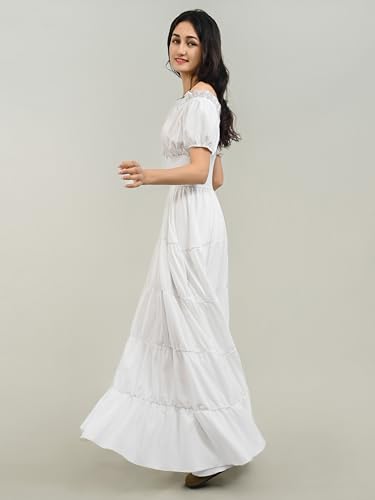 Zhitunemi Renaissance Costume Women Dress: Halloween Costumes Woman 2025 Renaissance Dresses - Halloween Party Theme Events White L - Image 4