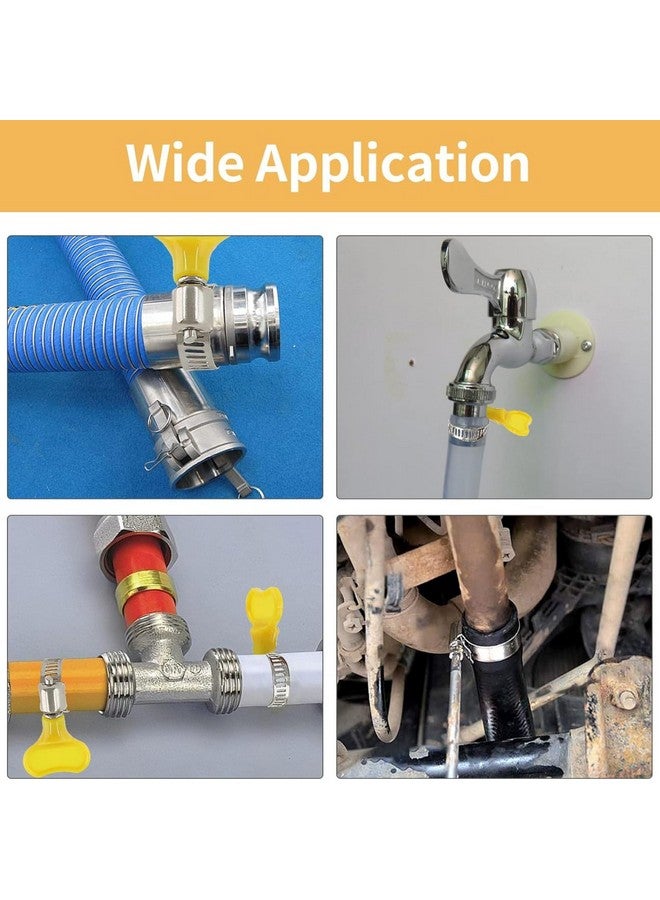 NEW WARE® Adjustable 1/2 Inch Diameter Stainless Steel Hose Clamp with Key for Plumbing, Automotive & Mechanical Applications (Pack of 6) - Image 5