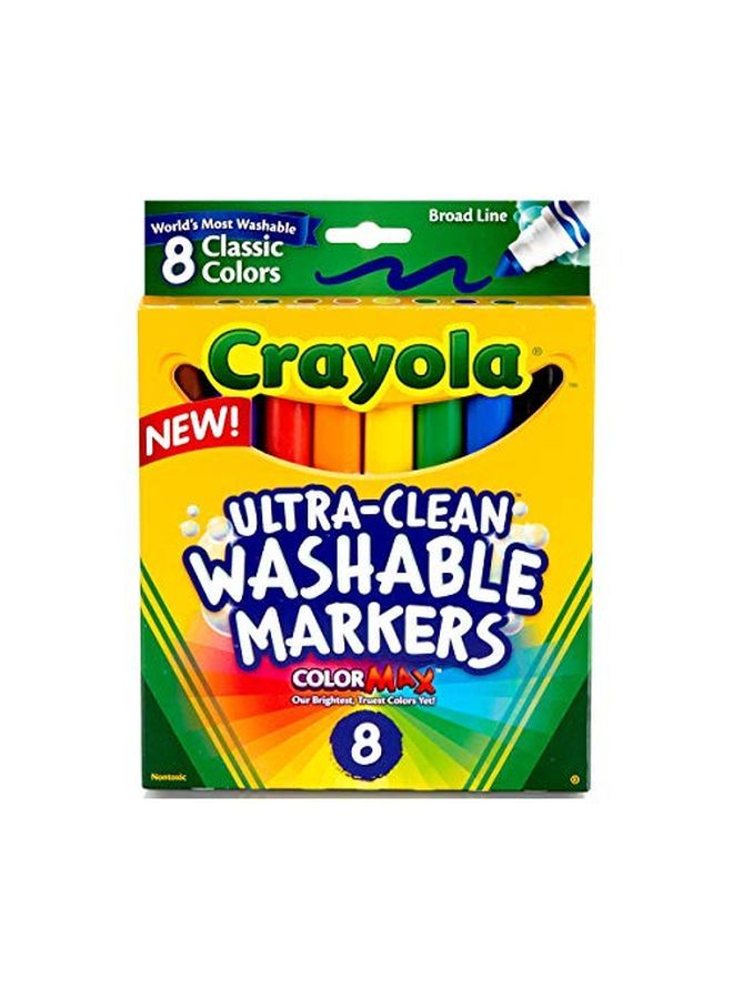 Crayola Washable Broad Point Markers (8/Pack) [Set Of 2] - Image 1