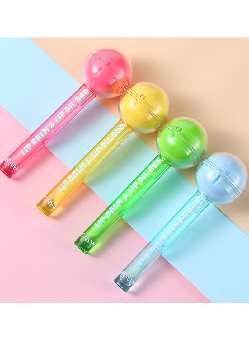 Handaiyan 6 Piece 2 IN 1 Lip Balm and Lip Oil Duo  - Image 3