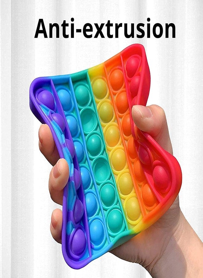 Perpetual Bliss 3 Pcs Pop It Fidget Toys Set Push Bubble Sensory Silicone Rainbow Stress Relief Educational Novelty Gifts for Girls Boys Kids Adults Birthday Return Gifts (Pack of 3) - Image 5