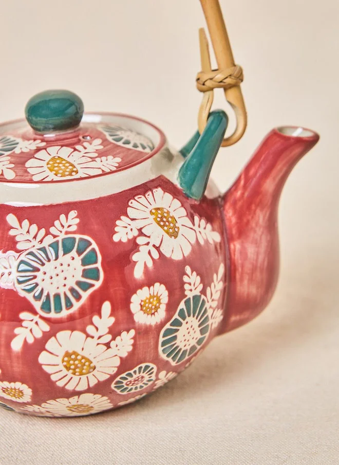 Chumbak  Wildflower Tea Kettle, 650ml  | Best Price UAE
