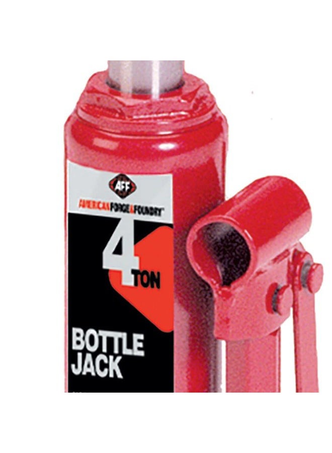 AFF Heavy Duty 4 Ton Bottle Jack, Manual, Machine Hardened Steel Saddles, Centered Pumps and Rams, 3504 - Image 3