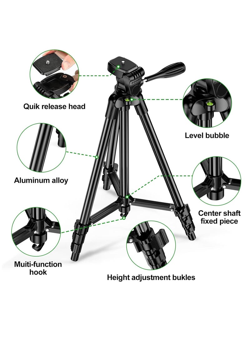 ELIKLIV ELIKLIV Laser Level Tripod with Carry Bag,  Lightweight Adjustable Aluminum Alloy Tripod Stand for Rotary and Line Lasers (Support 1/4 Mounting Thread)  - Image 2