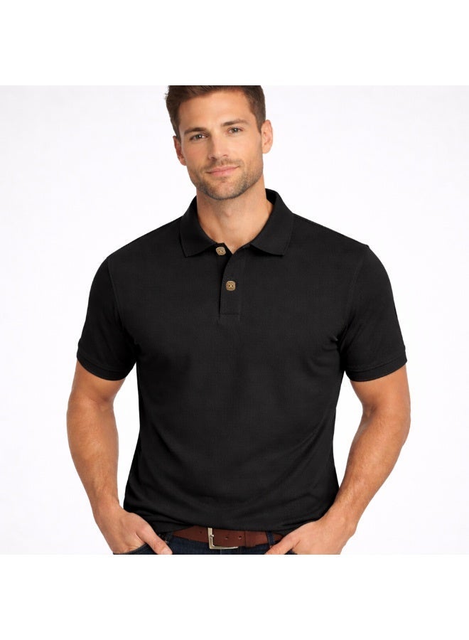 Nextt Level Black Polo T-Shirts Luxuriously Soft Eco-Friendly Fashion Sustainable Style and Supreme Comfort - Image 1