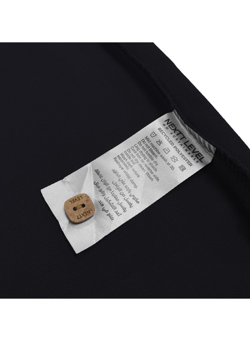 Nextt Level Black Polo T-Shirts Luxuriously Soft Eco-Friendly Fashion Sustainable Style and Supreme Comfort - Image 3