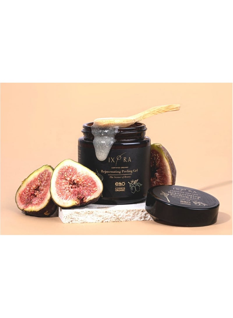 IXORA Organic Rejuvenating Face Peeling Gel & Scrub - Enriched with vitamin C & citrus essential oils - Illuminate and brightens the skin - 100ml - Image 1