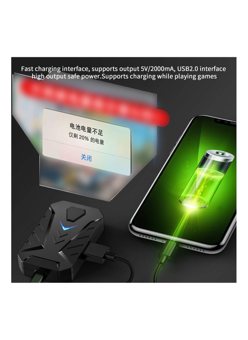 Generic - Gaming Controller Converter, Black, Mouse and Keyboard Adapter, with BT 4.0, USB2.0 High Output, Pack with Phone Stand, for Android/iOS - Image 1