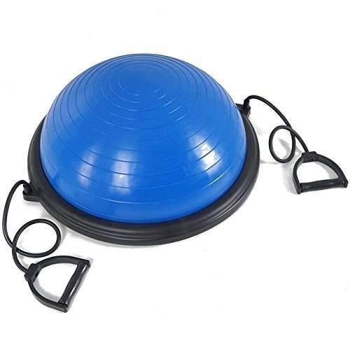 SOBO Exercise Ball, Balance Ball with Resistance Bands, Half Ball Balance Trainer Bonus Pump for Yoga Fitness, Stability Workout, Strength Exercise - Image 1