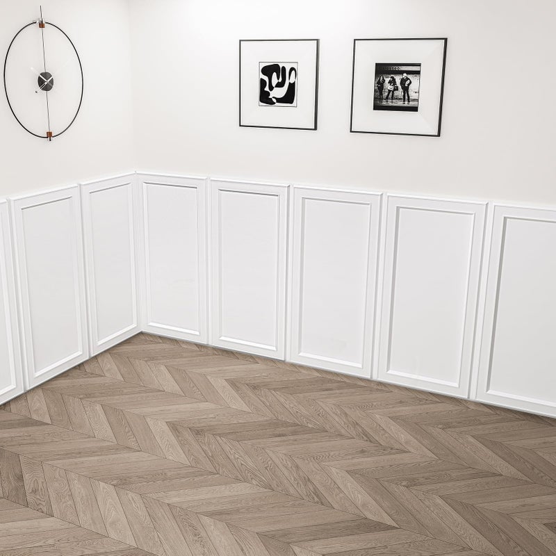 WOWSTAR 12-Pack 2x4ft Drop Ceiling Tiles, Waterproof Glue up Ceiling Panels, Modern Style 3D Wall Panels, White - Image 3