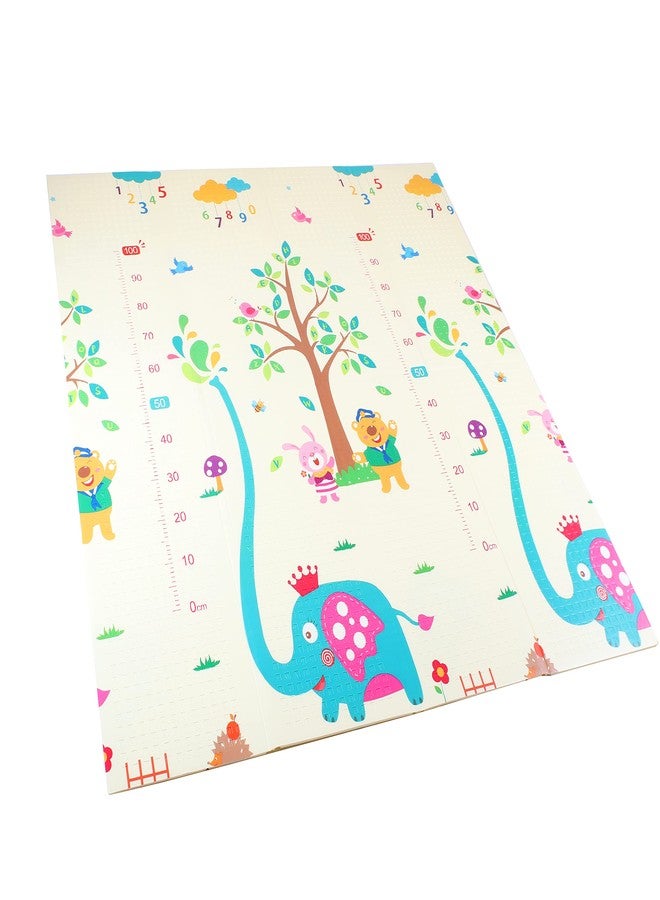 Vic Kid® Baby Play Mat/Foldable Crawling Mat/Medium Size/Thick Foam/Double Sides Multi-Purpose Water Proof. (5.8 X 5.15Ft) (Side A- Amimal Paradise + Side B- Elephant)… - Image 2