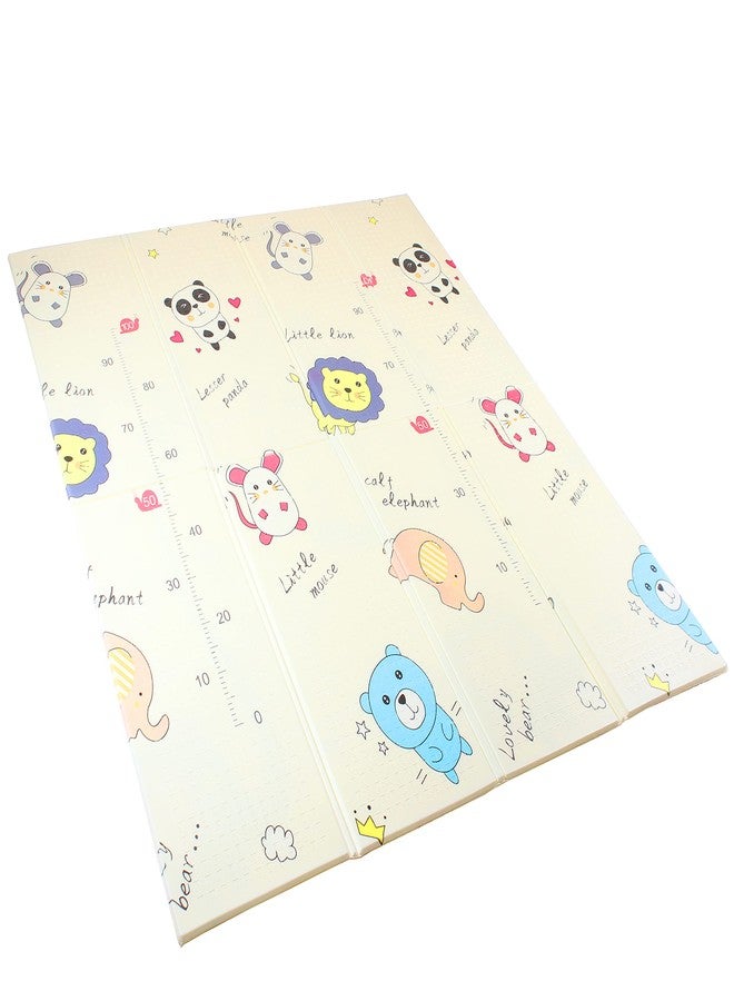 Vic Kid® Baby Play Mat/Foldable Crawling Mat/Medium Size/Thick Foam/Double Sides Multi-Purpose Water Proof. (5.8 X 5.15Ft) (Side A- Amimal Paradise + Side B- Elephant)… - Image 1