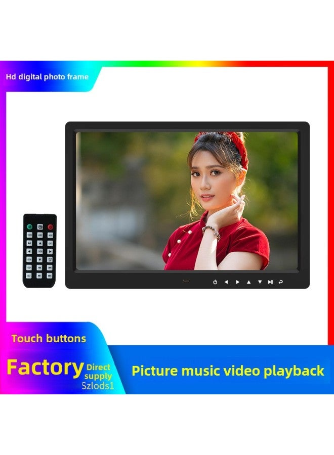 15 Inch 15.4 Inch HD Digital Photo Frame Electronic Photo Album Video Picture Play Touch Button Gift-Color:15.4inch White Touch Buttons - Image 3