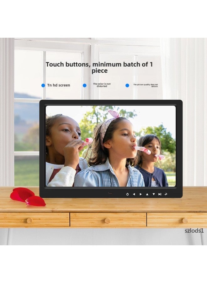 15 Inch 15.4 Inch HD Digital Photo Frame Electronic Photo Album Video Picture Play Touch Button Gift-Color:15.4inch White Touch Buttons - Image 2