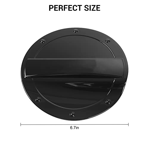 Jimen غطاء خزان الوقود لجيمين متوافق مع فورد موستانج 2015-2022 (أسود) - Image 3