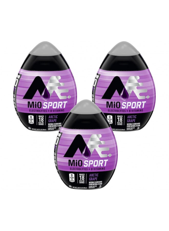 Mio Sport Liquid Water Enhancer, Arctic Grape, 1.62 Fluid Ounce (Pack of 3) - Image 1