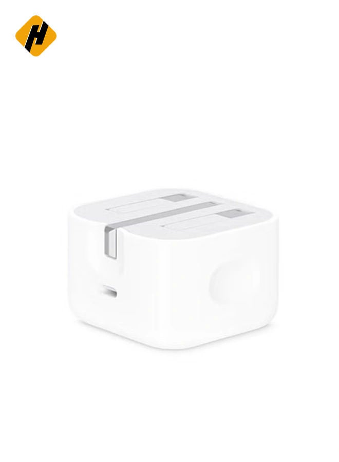 HuHa 20W Foldable Fast Charging Wall Adapter Compatible with Apple iPhone 12 Pro Max/11 Pro Max/SE, iPad White  - Image 2