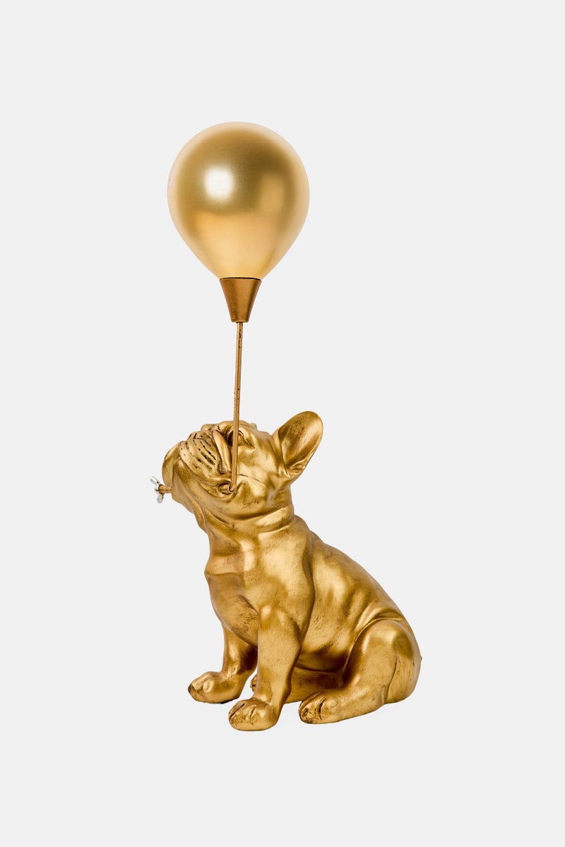 Nanette lepore French Bulldog With Balloon Figurine, Gold  - Image 3