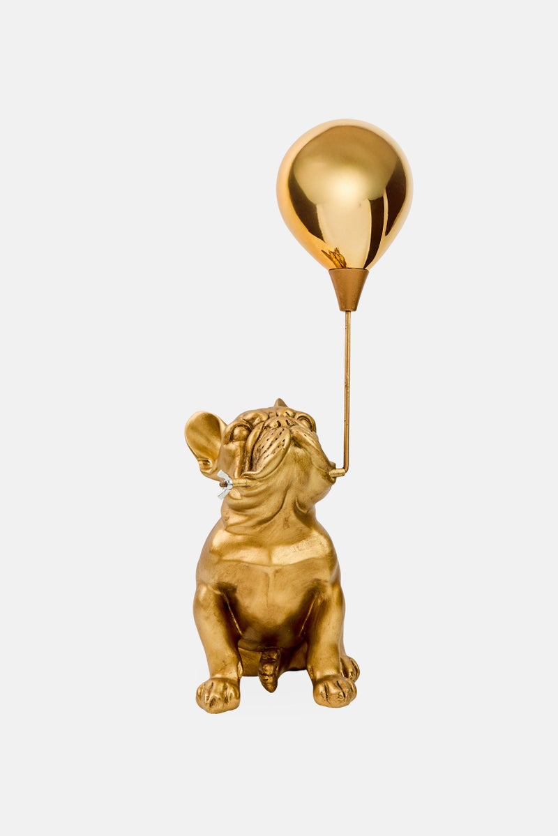 Nanette lepore French Bulldog With Balloon Figurine, Gold  - Image 1