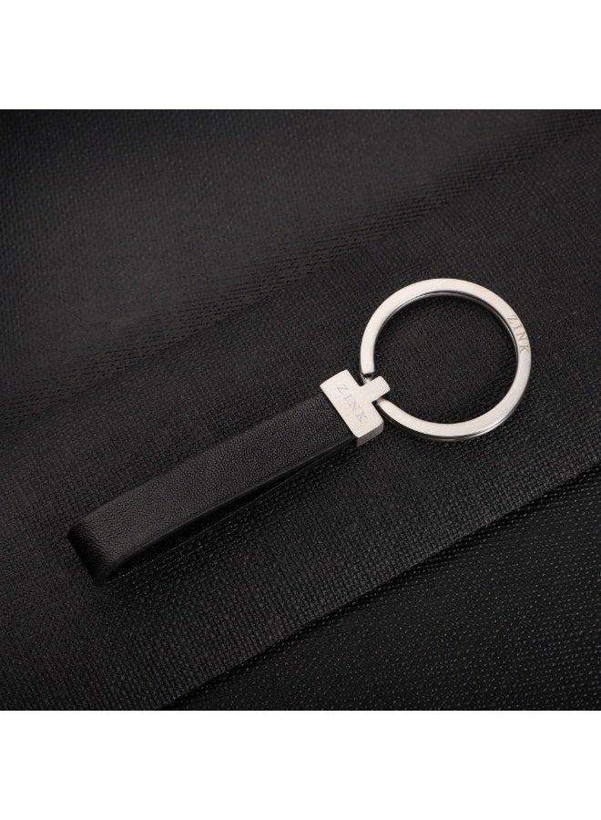 زنك ميدالية مفاتيح ZINK - فضي وأسود | إكسسوار أنيق من الفولاذ المقاوم للصدأ - Image 4