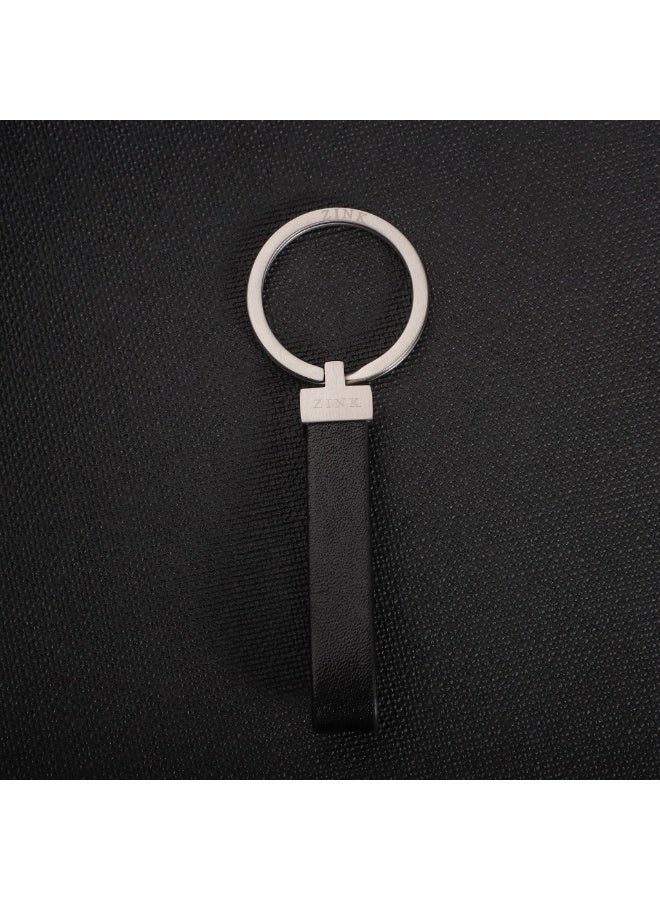زنك ميدالية مفاتيح ZINK - فضي وأسود | إكسسوار أنيق من الفولاذ المقاوم للصدأ - Image 5