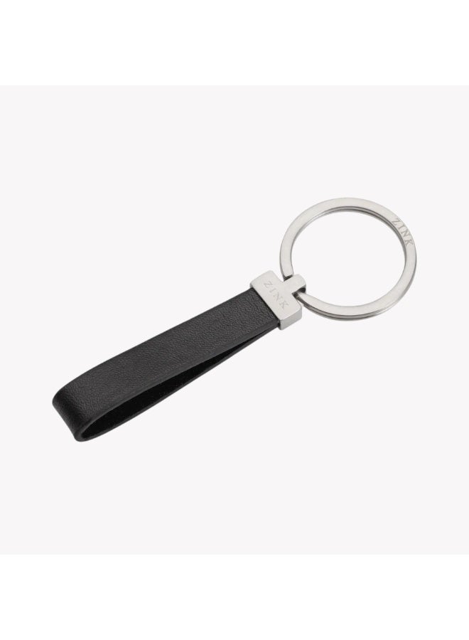 زنك ميدالية مفاتيح ZINK - فضي وأسود | إكسسوار أنيق من الفولاذ المقاوم للصدأ - Image 2