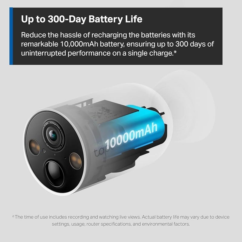 تابو كاميرا أمان خارجية من TP-Link 𝗧𝗮𝗽𝗼 MagCam، اختيار محرري PCMag لعام 2024 وموصى بها من قبل Wirecutter، دقة 2K، بطارية، تثبيت مغناطيسي، بدون أسلاك، مجال رؤية 150°، تخزين على بطاقة SD/السحابة، كشف عن الأشخاص/المركبات - Image 3