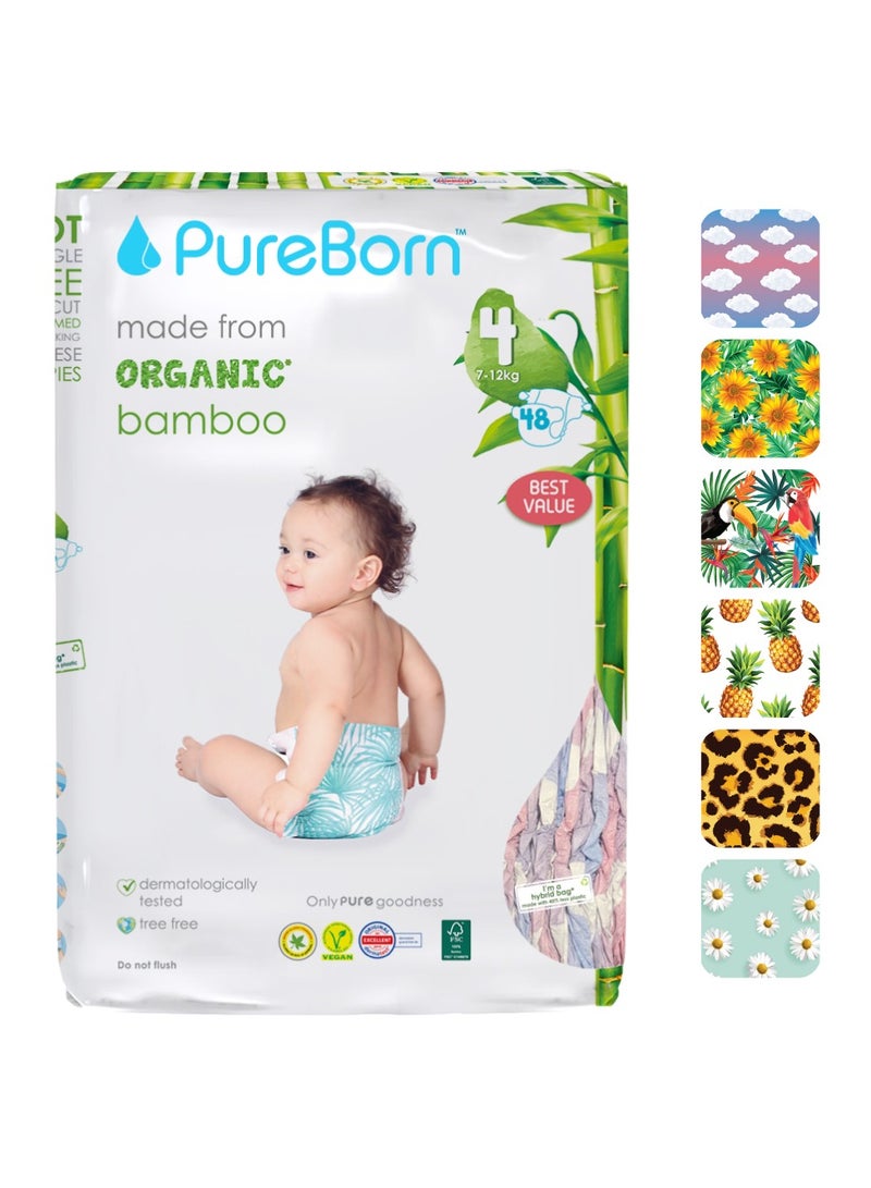 بيور بورن حفاضات بامبو بيولوجية مزدوجة كبيرة الحجم 4 - Image 1