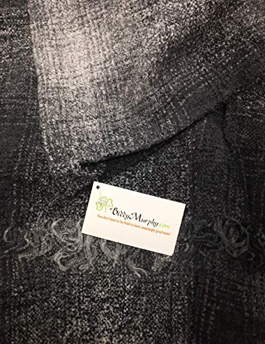 Biddy Murphy Wrap, Ruana Wraps for Women, Wool Shawl, Irish Gifts for Her, Biddy Murphy, Made in Ireland, 85% Lambswool, 54" X 72", Soft, Lightweight, Warm, Charcoal - Image 4