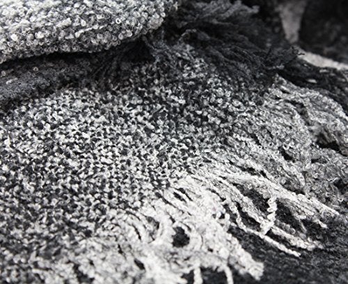 Biddy Murphy Wrap, Ruana Wraps for Women, Wool Shawl, Irish Gifts for Her, Biddy Murphy, Made in Ireland, 85% Lambswool, 54" X 72", Soft, Lightweight, Warm, Charcoal - Image 5